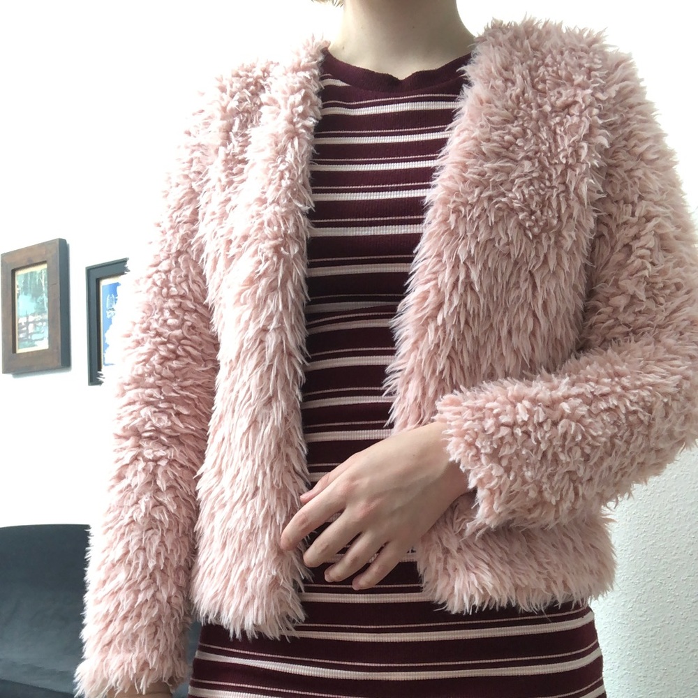 Pink Fluffy Jacket